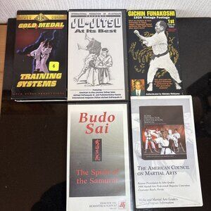 Masters Martial Arts VHS Lot 5 Brazilian Training Ju Jitsu Karate Samurai